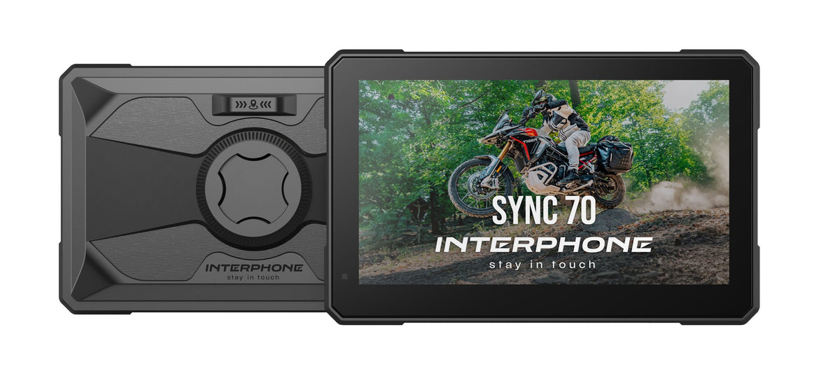 INTERPHONE SYNC70 - GPS, TPMS AND DUAL CAMERA