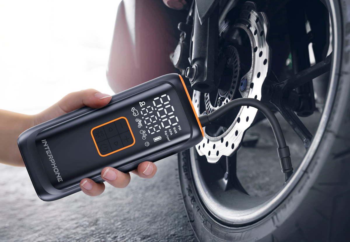 SMART AIR PUMP – PORTABLE COMPRESSOR FOR MOTORCYCLES, CARS, AND BIKES